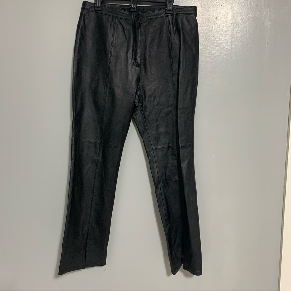 BOUTIQUE EUROPA Motorcycle 100%Leather Pants size 16‎ -A-28